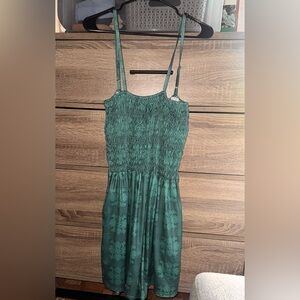 SweetHoney Emerald Green Floral romper